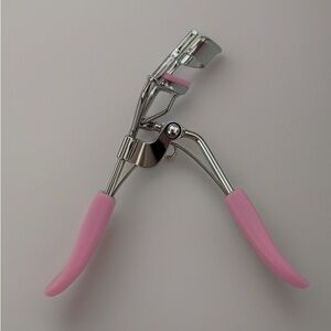 Pink Eyelash Curler with Soft Grip Handles